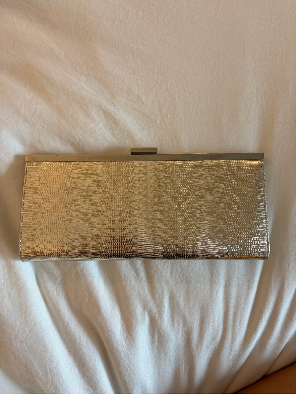 Style & Co. Metallic Gold Textured Clutch